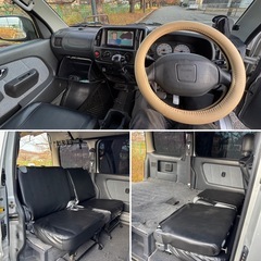 車検R9.7月まで スズキ エブリイワゴン ジョイポップターボ ハイルーフ 軽バン DA62W DA64Wの画像
