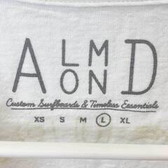 【未使用】Almond Surfboards & Design アーモンドサーフボードデザイン CUCTUS S/S TEE 半袖 Tシャツ L ホワイト TS2109S ユニセックス USAコットンの画像
