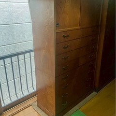 【0円受け渡し！/現地に取りに来れる方限定！】木製タンス②の画像