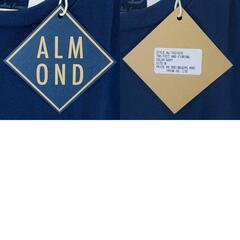 【未使用】Almond Surfboards & Design アーモンドサーフボードデザイン TWO FEET AND FIRRING 半袖 Tシャツ M ネイビー TS2107S ユニセックス USAコットンの画像