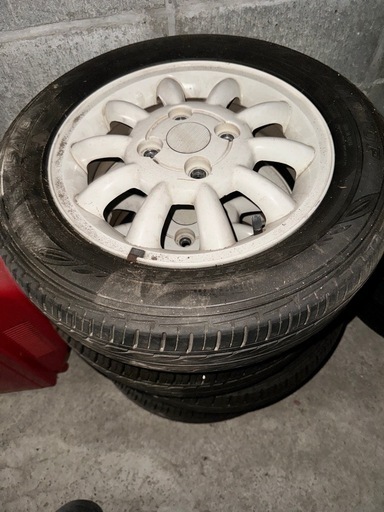 軽自動車ホイールセット、白