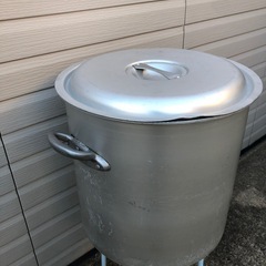 業務用アルミ寸胴鍋　蓋付き　の画像