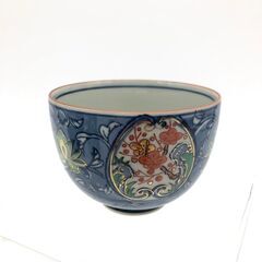 ss7941　有田焼 風の木窯 汲出碗5客揃＆急須セット 汲み出し茶碗 煎茶碗 湯飲み茶碗 横手型 きゅうす 茶器 お茶 陶器 焼物 和食器 工芸品 茶器揃え 中古の画像