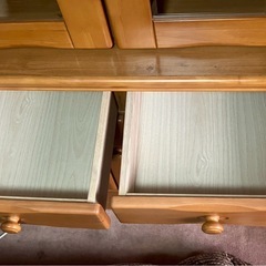 【0円受け渡し！/現地に取りに来れる方限定！】木製食器棚③の画像