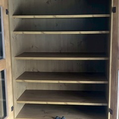【0円受け渡し！/現地に取りに来れる方限定！】木製食器棚③の画像