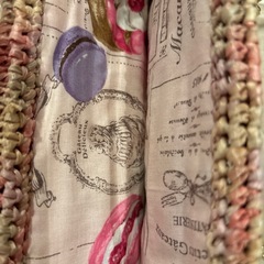 がま口ショルダーバッグ ピンク系の画像