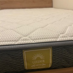 【95%新品】GOKUMIN マットレス 厚さ20cm 高反発マットレス (セミダブル/ホワイト) の画像