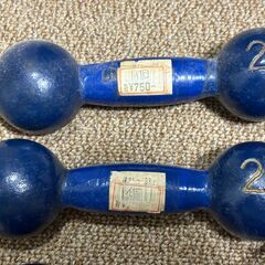 ダンベルセット（3kg、2kg、約650g)の画像