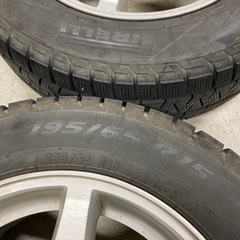 195/65R15 スタッドレスタイヤ、ホイールセットの画像