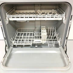 ss7944　パナソニック 食器洗い乾燥機 NP-TA1-W ホワイト 5人分Panasonic 食洗器 白 据え置き 卓上 前開き ファミリー向け 食器洗い機 乾燥機 酵素活性化洗浄 食器洗い乾燥機 中古の画像