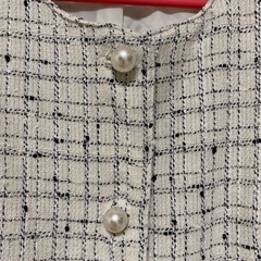 ツイードジャケット　ベストの画像