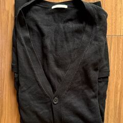 GU 黒カーディガン　サイズM の画像