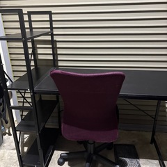 本棚付きデスクの画像