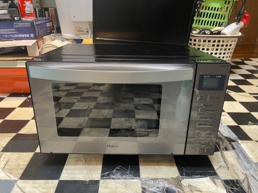 【リサイクルサービス八光】2022年製　ハイアール 電子レンジ JM-XP2FH18G-XK ステンレスブラック [18L /50/60Hz]