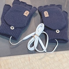 手袋 電熱グローブ ヒーター付き 両面発熱 柔らかい USB 通勤 通学の画像