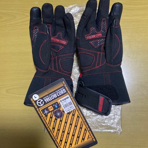 バイク用　手袋イエローコーン
