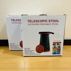 折りたたみ椅子 伸縮式 軽量 コンパクト 高さ調整可能 軽量 アウトドア 2個の画像