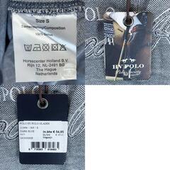 【未使用】HV POLO 半袖 ポロシャツ GLADES S ネイビー レディース 乗馬 馬術の画像