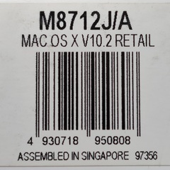 Mac OS X 10.2「中古」の画像