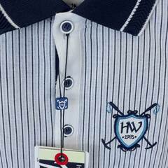 【未使用】HORSEWARE Tilly Jersey Polo 半袖ポロシャツ XS ホワイト/ネイビー レディース 乗馬 馬術の画像