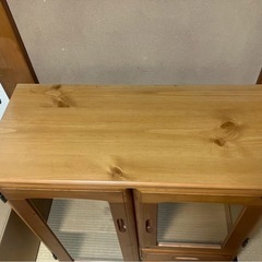 【0円受け渡し！/現地に取りに来れる方限定！】木製食器棚⑧の画像