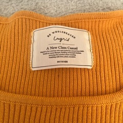 ungrid 長袖リブカットソーの画像