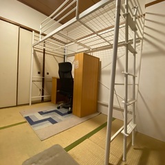 ニトリ オリジナルベッド ハイベッド セパタ　ホワイトの画像