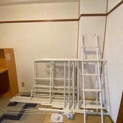 ニトリ オリジナルベッド ハイベッド セパタ　ホワイトの画像