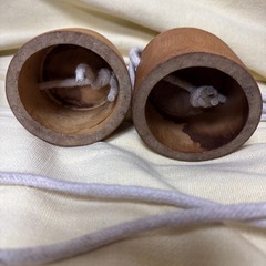 手作り　昔遊び　竹ぽっくりの画像