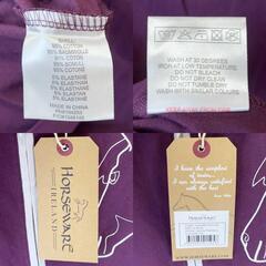 【未使用】HORSEWARE Sporty Flamboro 半袖ポロシャツ XS パープル レディース 乗馬 馬術の画像