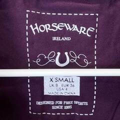 【未使用】HORSEWARE Sporty Flamboro 半袖ポロシャツ XS パープル レディース 乗馬 馬術の画像