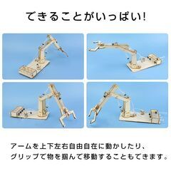 水圧式 ロボットアーム 工作キット 科学 小学生 子供 おもちゃ 圧力 ロボットハンド 自由研究 夏休み 冬休み 理科 科学 図工 プレゼント 知育玩具 モノづくりの画像