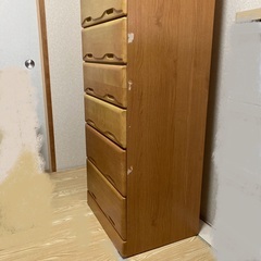 木製タンス　7段　の画像