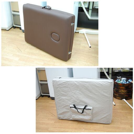 有孔 折りたたみ マッサージベッド 長さ185×幅70×高さ51～83cm 高さ調節可能 SevenBeauty エステベッド 施術台 施術ベッド 札幌市 清田区 平岡