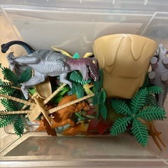 恐竜　おもちゃセットの画像