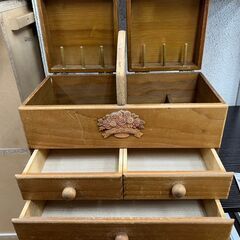 【リサイクルショップどりーむ鹿大前店】No.3472　裁縫箱　の画像