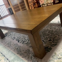 【0円受け渡し！/現地に取りに来れる方限定！】木製座卓⑨の画像