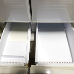 【JM900】SHARP シャープ プラズマクラスター冷蔵庫 (465L・フレンチドア) 6ドア ブライトシルバー SJ-PF47B-S 自動製氷機能付きの画像