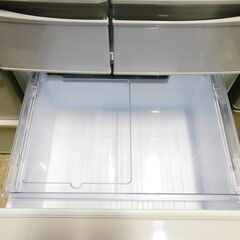 【JM900】SHARP シャープ プラズマクラスター冷蔵庫 (465L・フレンチドア) 6ドア ブライトシルバー SJ-PF47B-S 自動製氷機能付きの画像