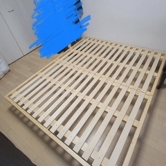 クイーンサイズ ベッドフレーム & マットレスセット （NITORI 圧縮ポケットコイルマットレス RX05 / 厚さ20cm）の画像