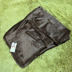 【新品未使用】電気毛布 電気ひざ掛け ブラウン 100×74cm 電気ブランケット 掛敷兼用 タイマー 自動オフ アウトドア 車中泊 の画像