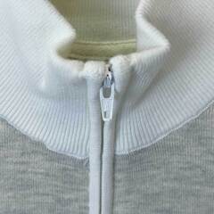 【未使用】NOEL ASMAR ノエルアスマール ハーフジップ 半袖 ライディングシャツ XS ヘザーグレー AE2046 レディース 乗馬 馬術の画像