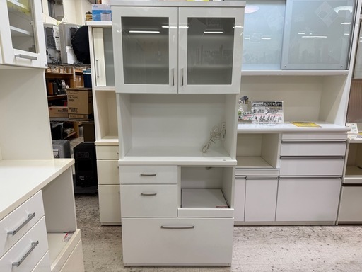 愛品館 江戸川店 】2枚扉 キッチンボード コパン80 NITORI（ニトリ）