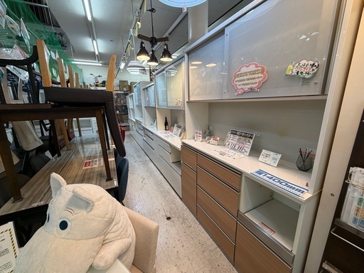 【愛品館 江戸川店 】2枚扉 キッチンボード コパン80 NITORI（ニトリ）