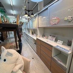 【愛品館 江戸川店 】2枚扉 キッチンボード コパン80 NITORI（ニトリ）の画像