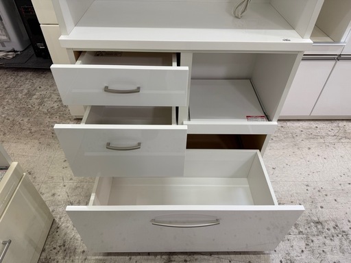 【愛品館 江戸川店 】2枚扉 キッチンボード コパン80 NITORI（ニトリ）