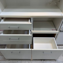 【愛品館 江戸川店 】2枚スライド扉 キッチンボード RIPE105 NITORI（ニトリ）の画像