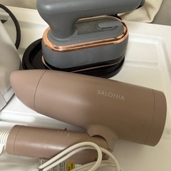 【3点無料・早い者勝ち】コーヒーメーカー・SALONIAドライヤー・アイロンの画像