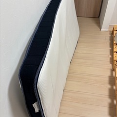 シングルベッドフレーム　マットレスセットの画像
