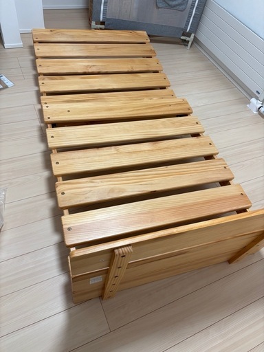 シングルベッドフレーム　マットレスセット